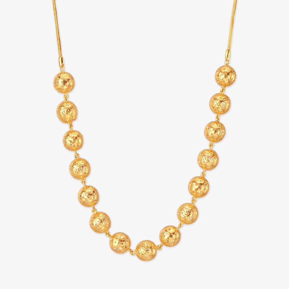Beaded Bloom Gold Necklace Set,,hi-res image number null