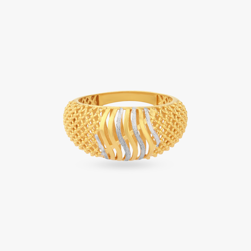 Shimmer Weave Gold Ring,,hi-res image number null