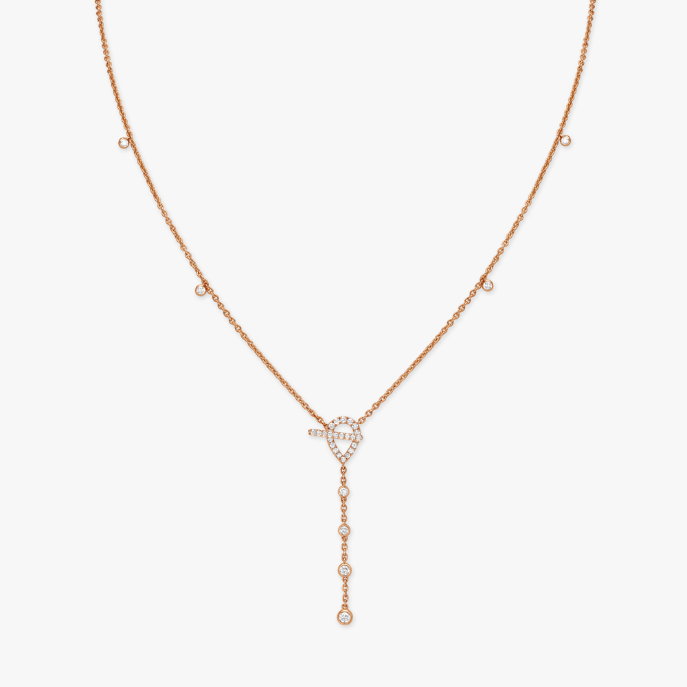 Artistic Slender Diamond Necklace,,hi-res image number null
