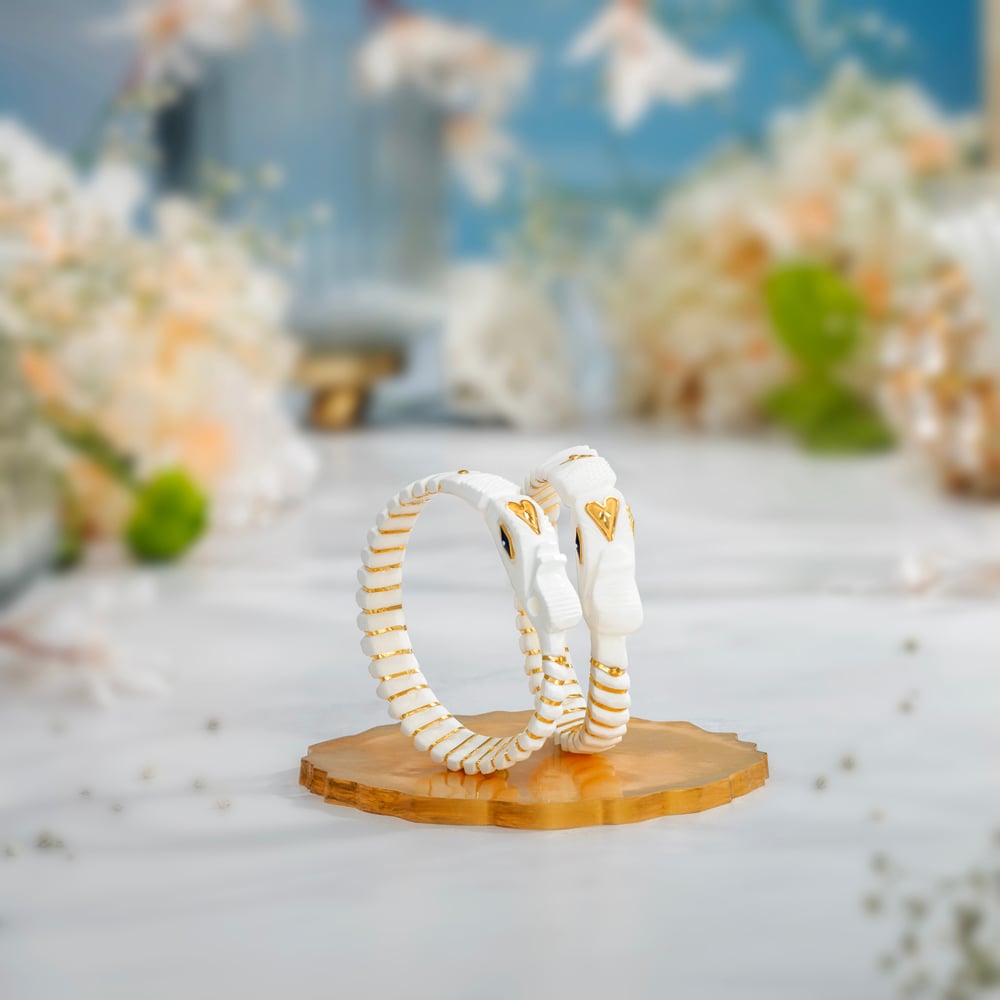 Devotional Elephant Head Shakha Gold Bangles,,hi-res image number null