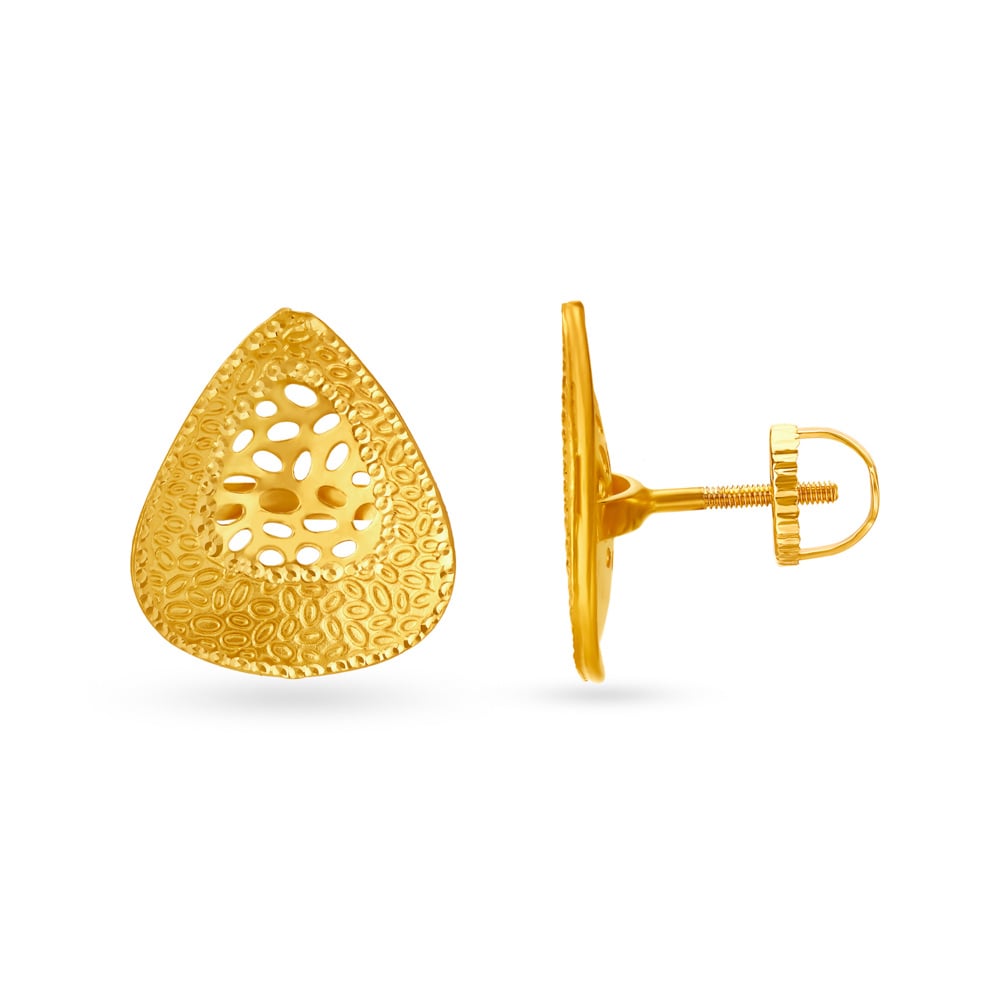 Enchanting Gold Pendant and Earrings Set,,hi-res image number null