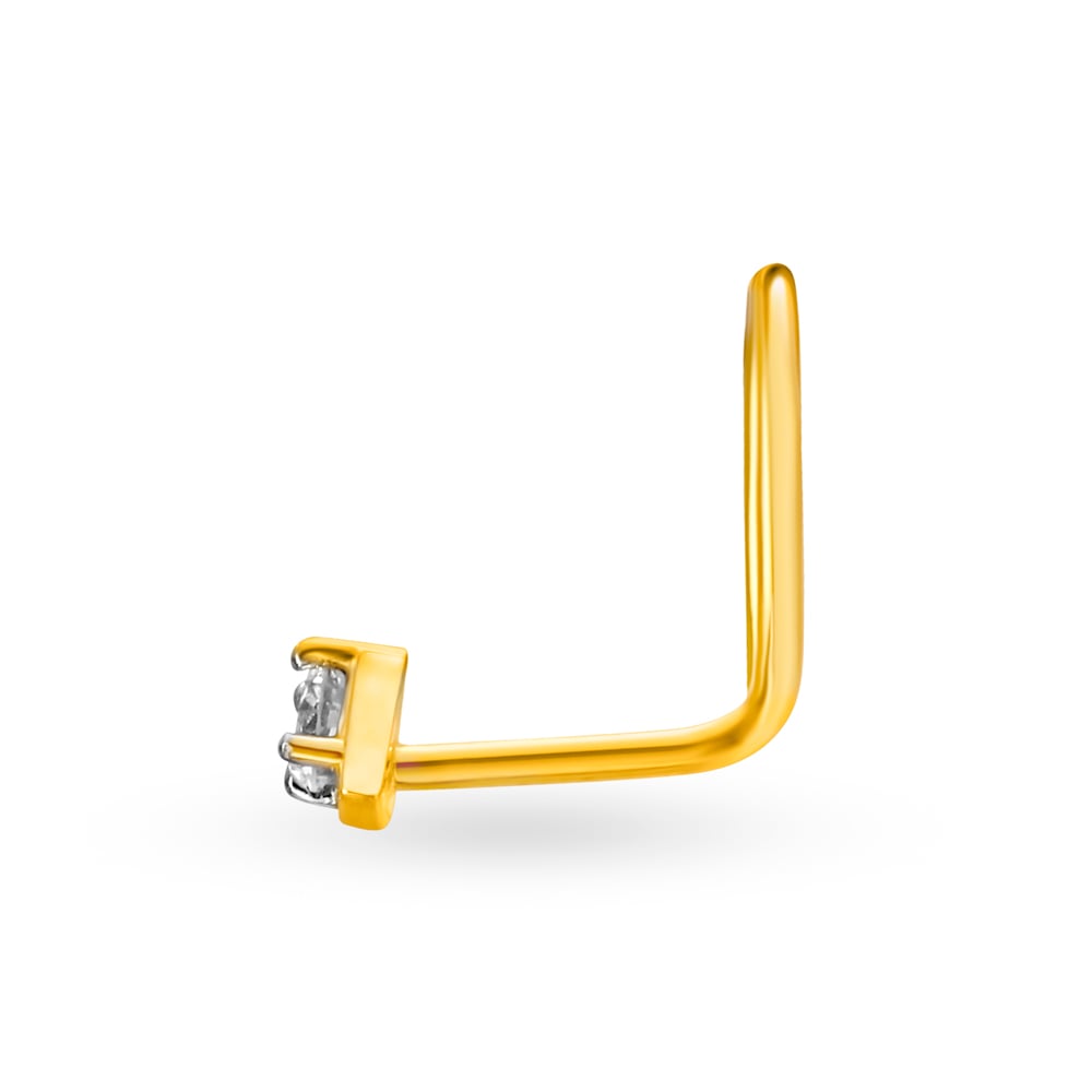 Petite Geometric Diamond Nose Pin,,hi-res image number null