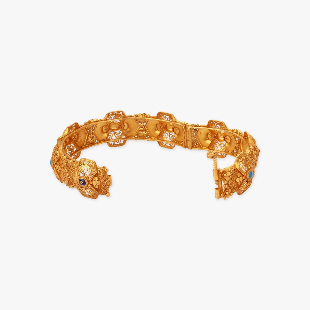 Starlit Rhythm Gold Bangle,,hi-res image number null