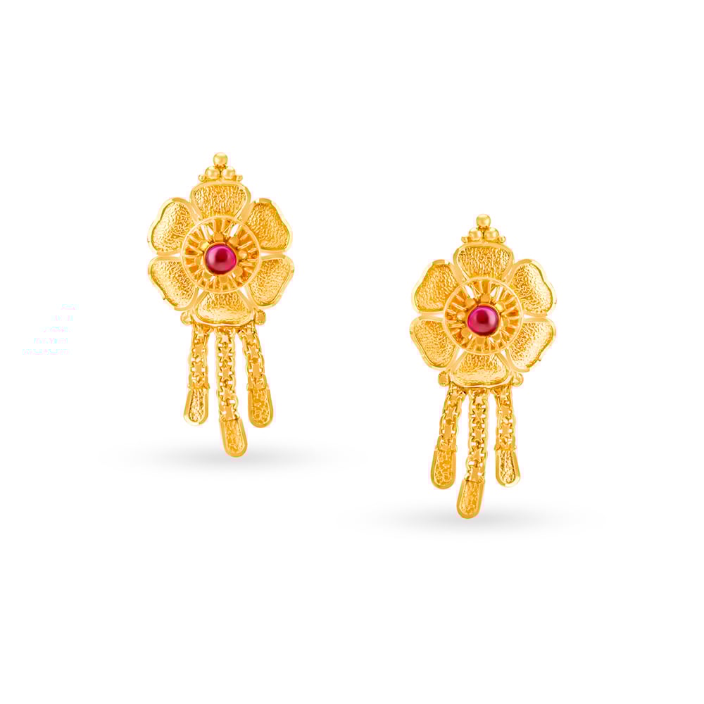 Charming Gold Drop Earrings,,hi-res image number null