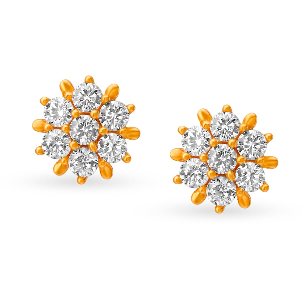 Endearing Gold Stud Earrings for Kids,,hi-res image number null
