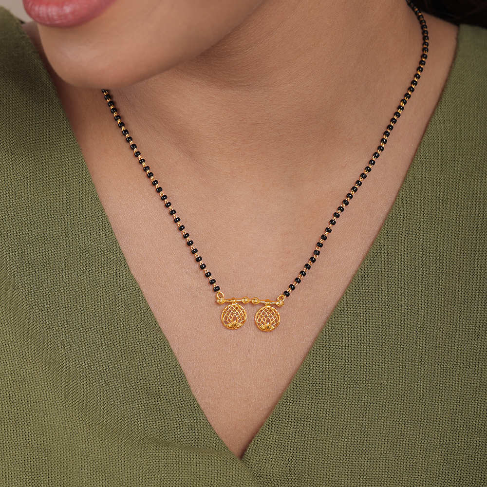 Timeless Grace 22 Kt Gold Vati Mangalsutra,,hi-res image number null