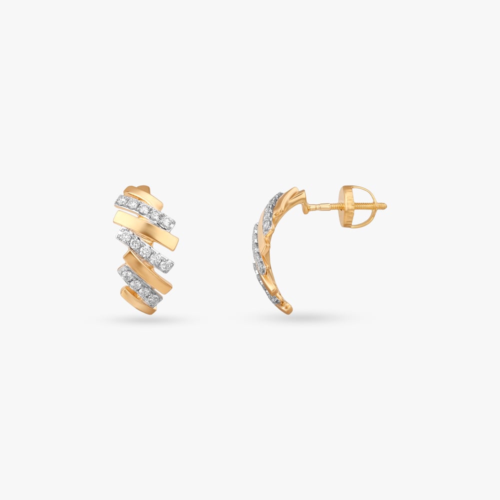 Urban Rhythm Diamond Hoop Earrings,,hi-res image number null