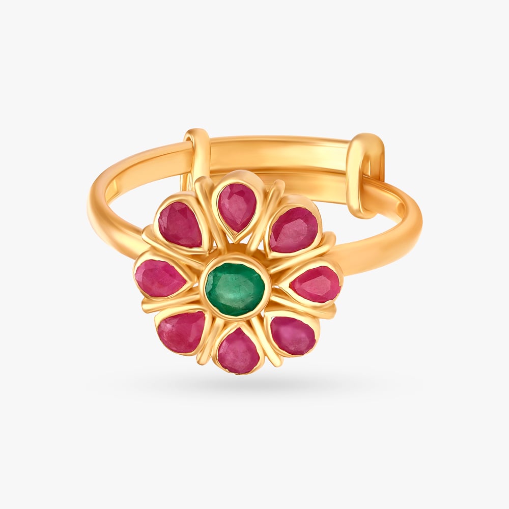 Subtle Emerald and Ruby Ring,,hi-res image number null