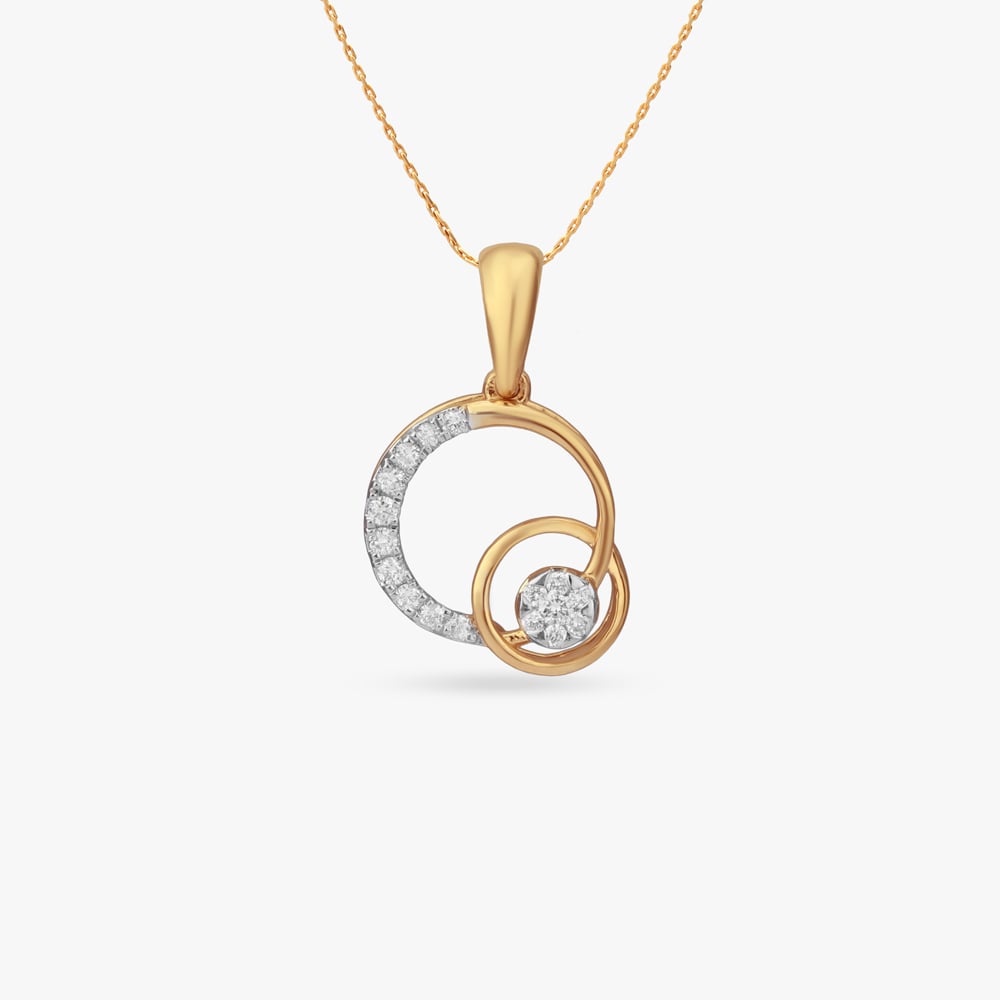 

Orbit Shine Diamond Pendant