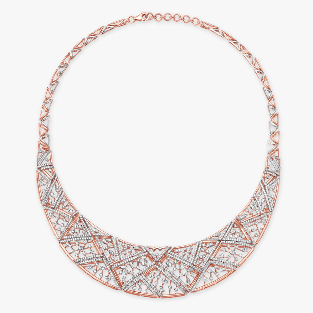 Modern and Enticing Diamond Necklace Set,,hi-res image number null