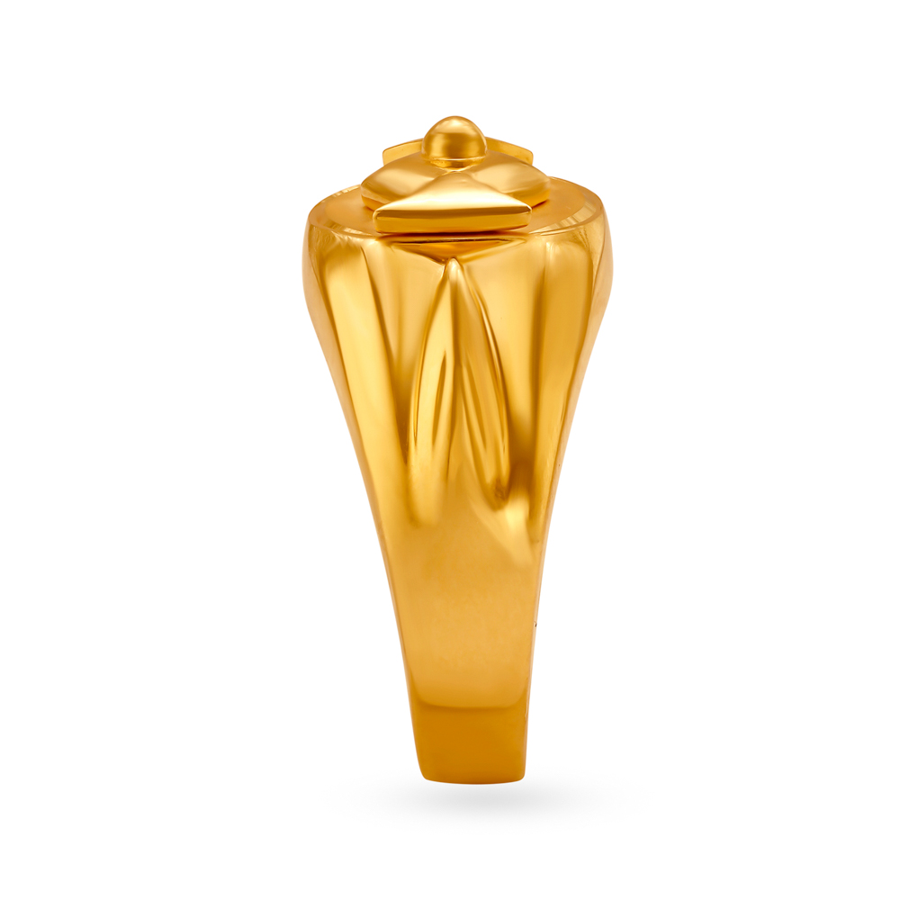 Surreal Gold Finger Ring for Men,,hi-res image number null