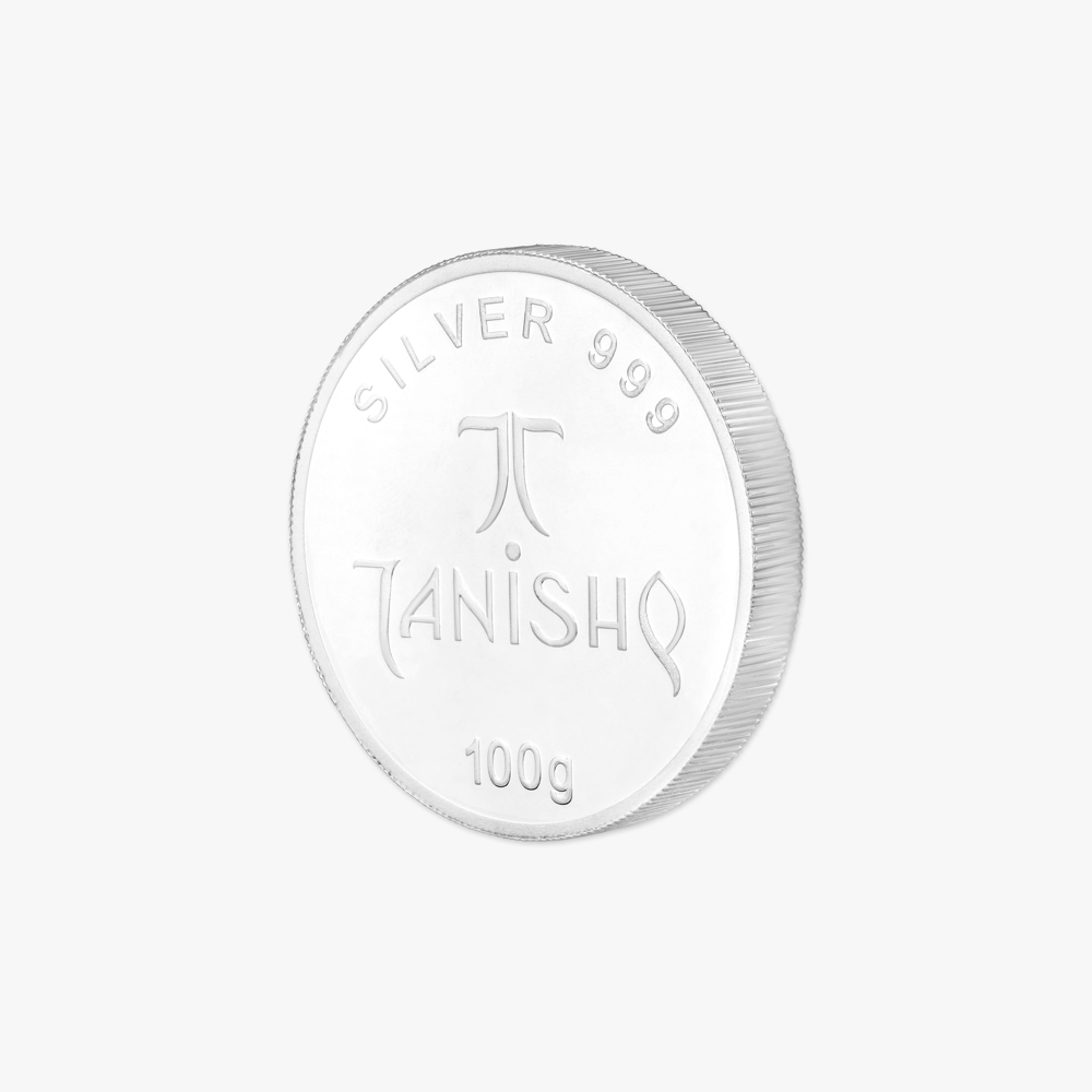 100 Grams Lord Ganesha Silver Coin,,hi-res image number null