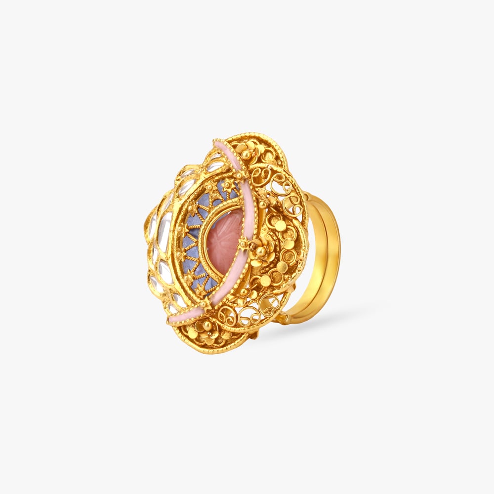 Sunrise Serenade Gold Finger Ring,,hi-res image number null