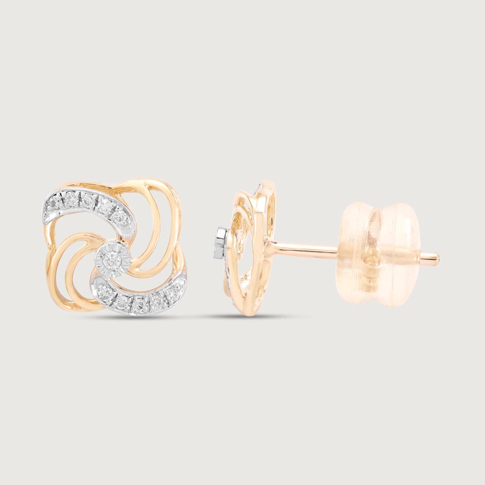 Swirl Pop Diamond Earrings,,hi-res image number null