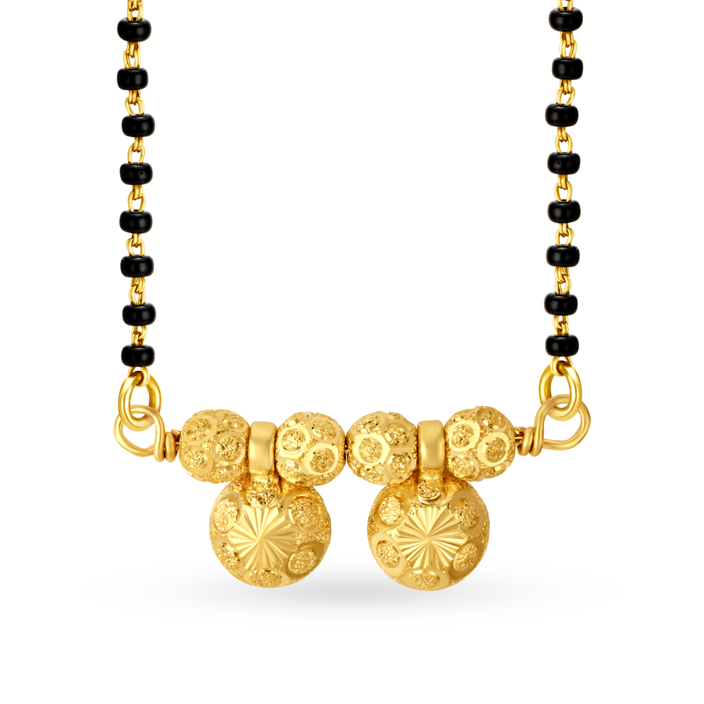 Traditional 22 Karat Yellow Gold Mangalsutra Pendant,,hi-res image number null