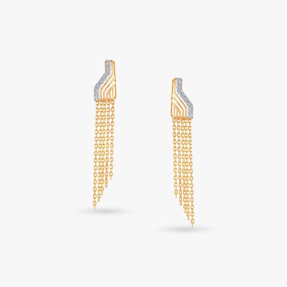 

Artline Sway Diamond Drop Earrings