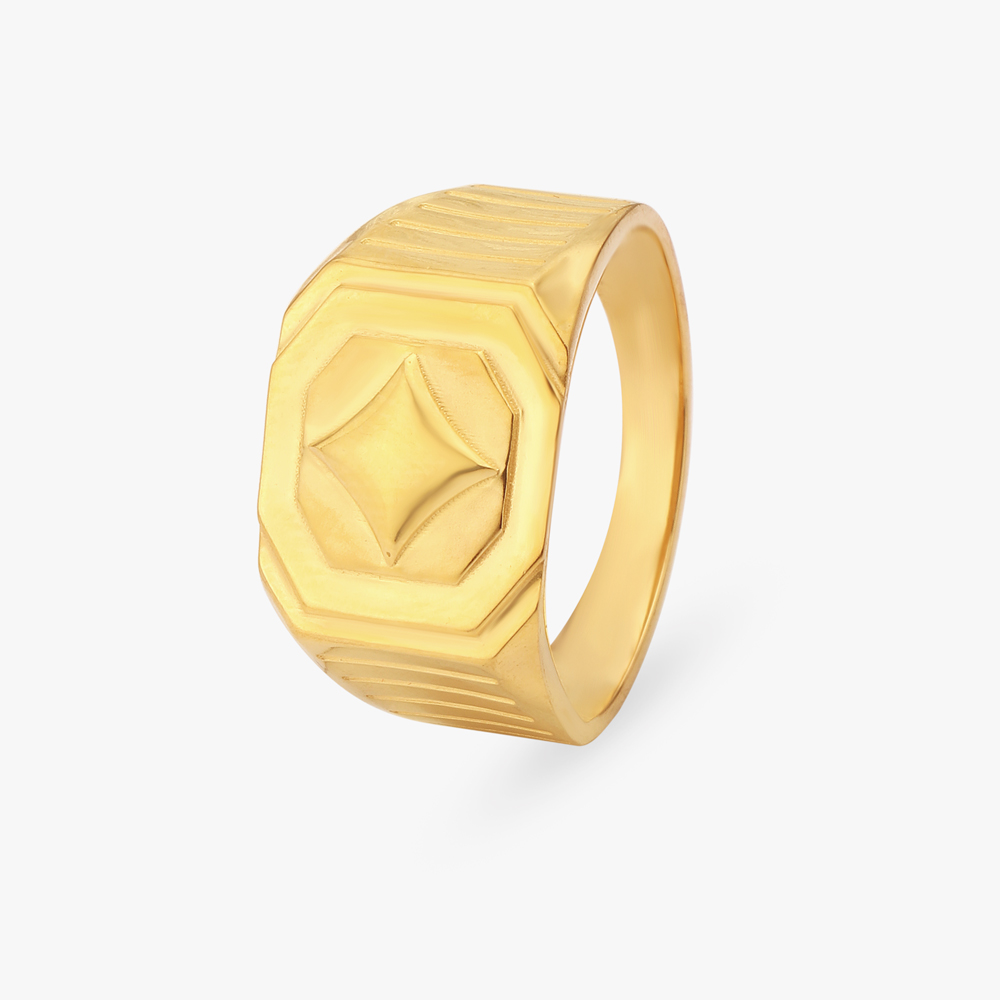 Brilliant Signet Ring for Men,,hi-res image number null