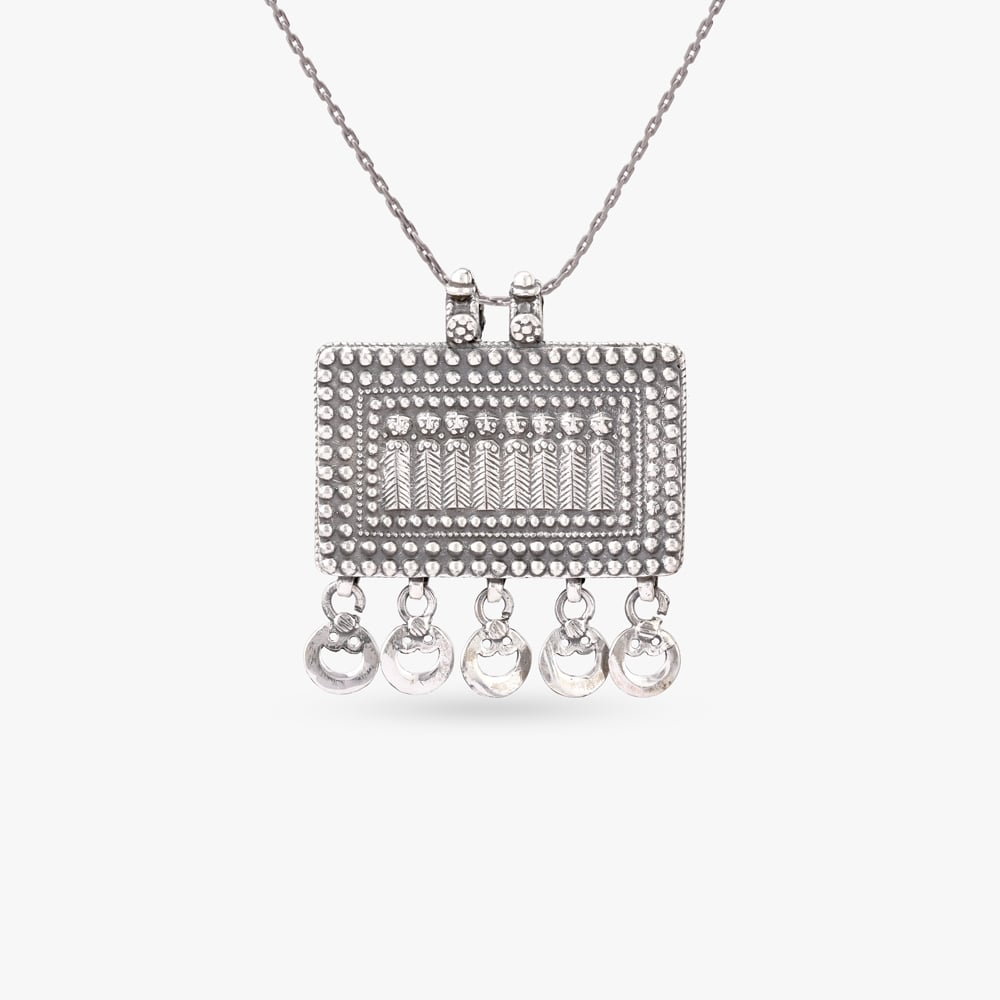 

Grid Nomad Silver Pendant