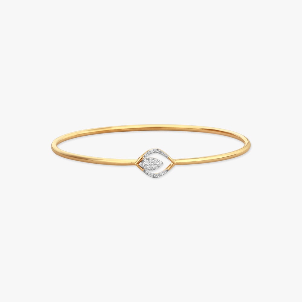 Floating Leaf Diamond Bangle,,hi-res image number null