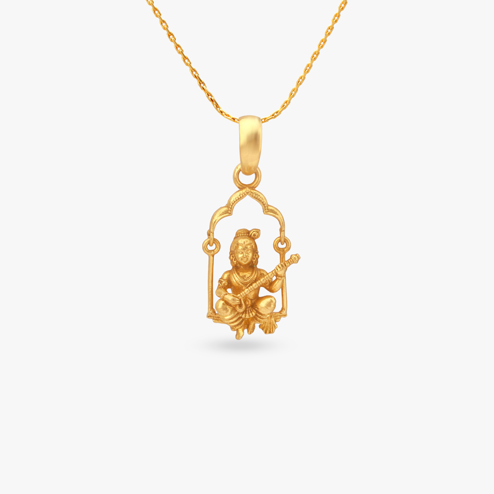 

Serene Krishna Gold Pendant