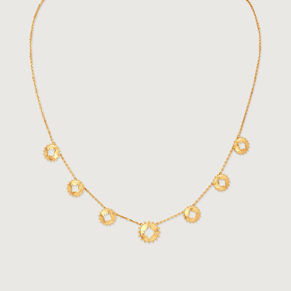 Delicate Radiant Gold Necklace,,hi-res image number null