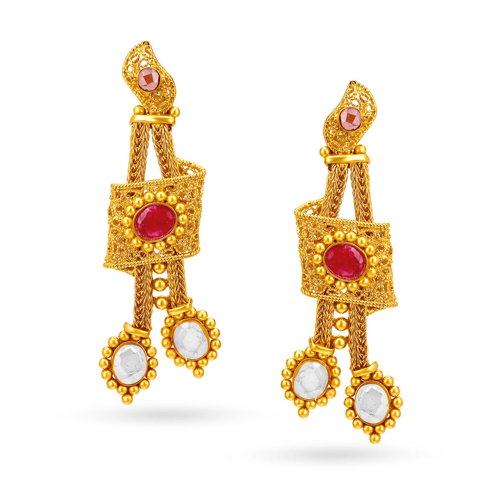 Sleek Gold Necklace Set,,hi-res image number null