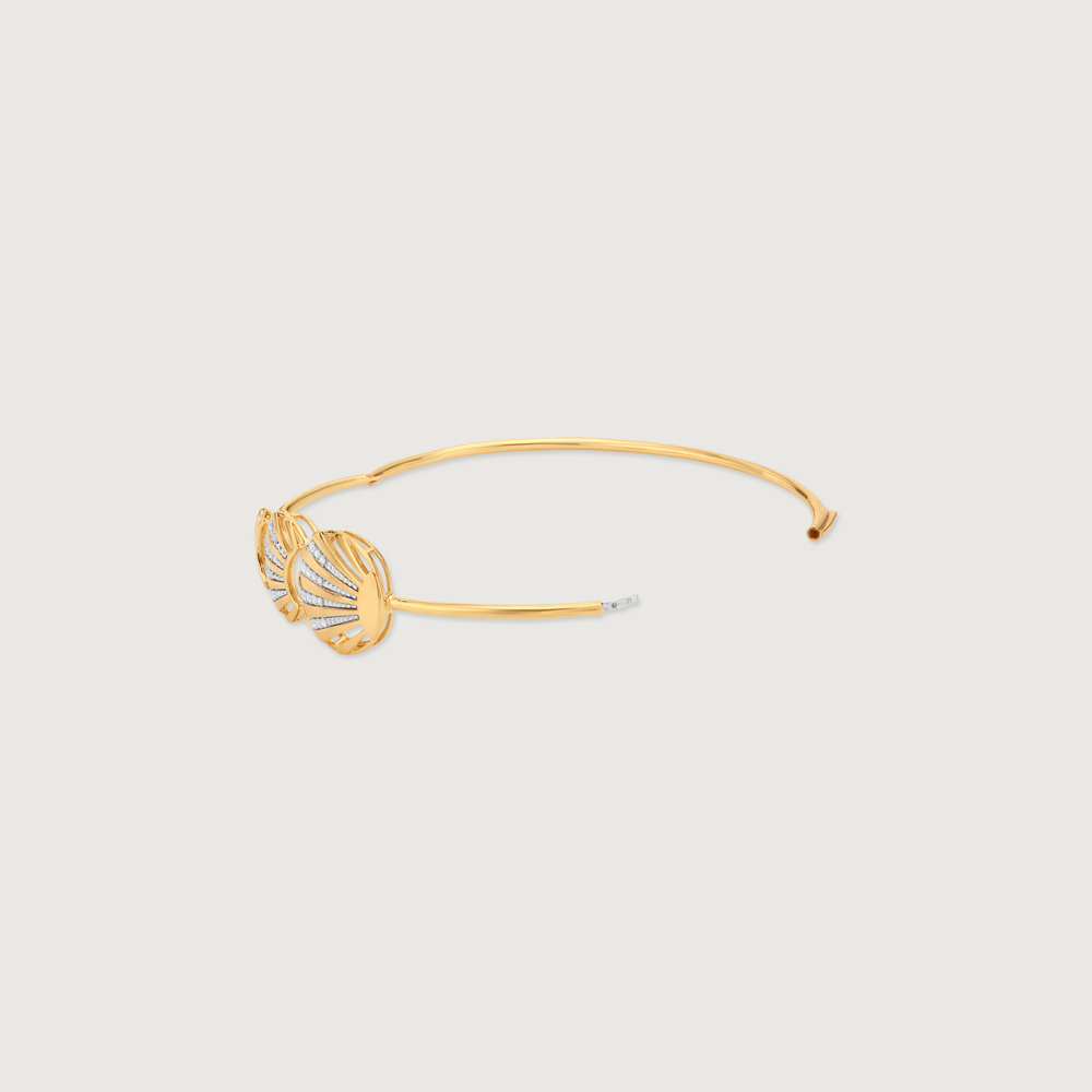 Radiant Shell Diamond Bangle,,hi-res image number null