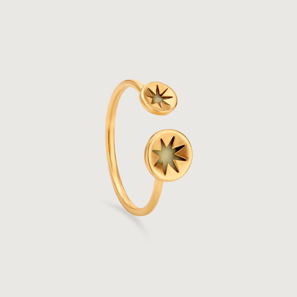 Radiant Duo Gold Ring,,hi-res image number null