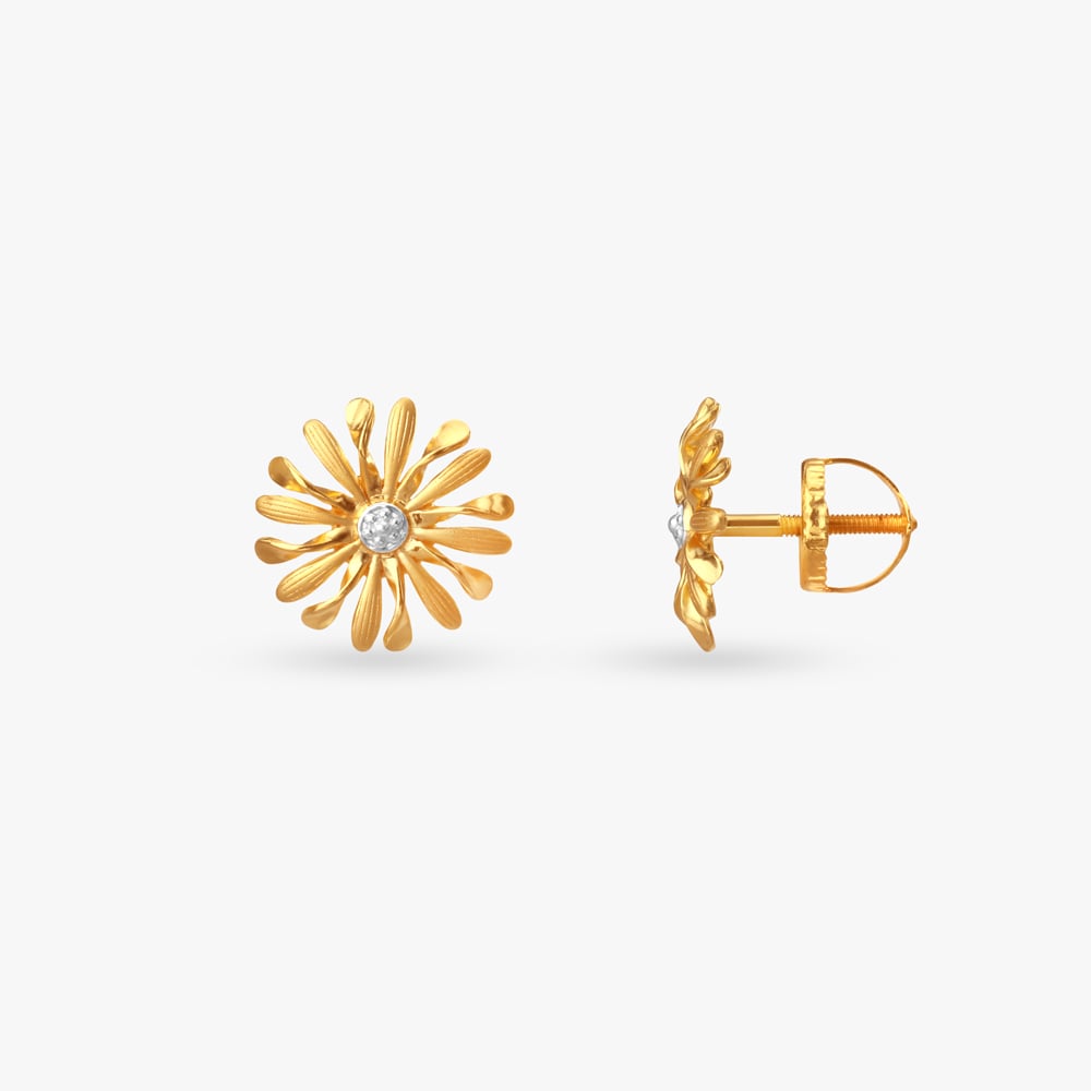 Blossom Bright Gold Drop Earrings,,hi-res image number null
