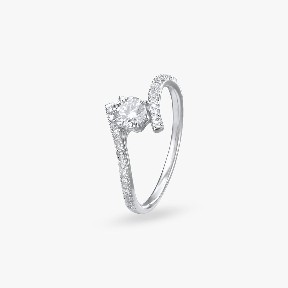 Crisscross Spark Solitaire Ring,,hi-res image number null