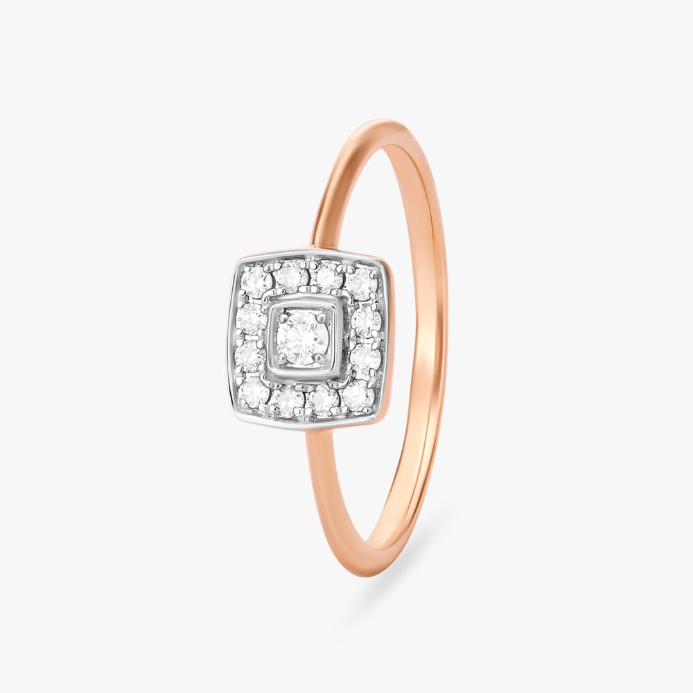 Timeless Square Brilliance Diamond Finger Ring,,hi-res image number null