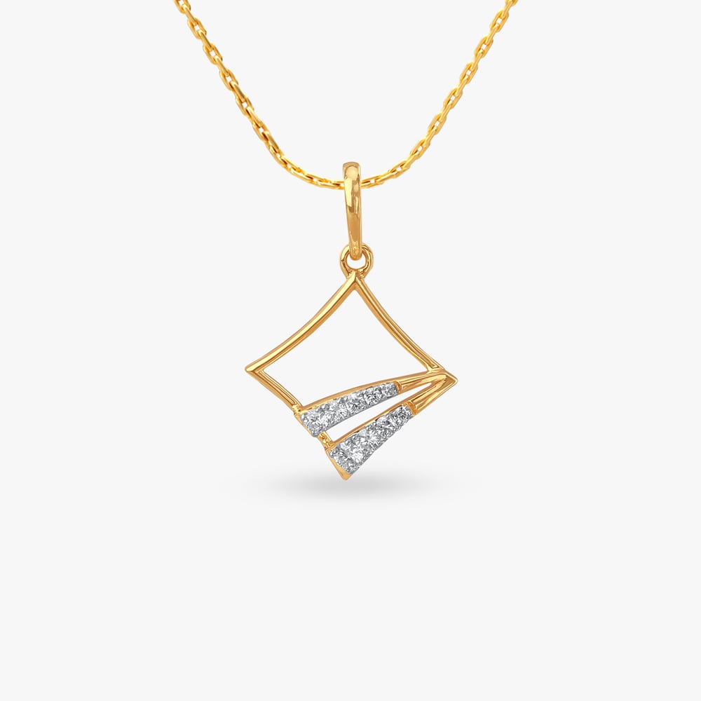 Luxe Angle Diamond Pendant,,hi-res image number null