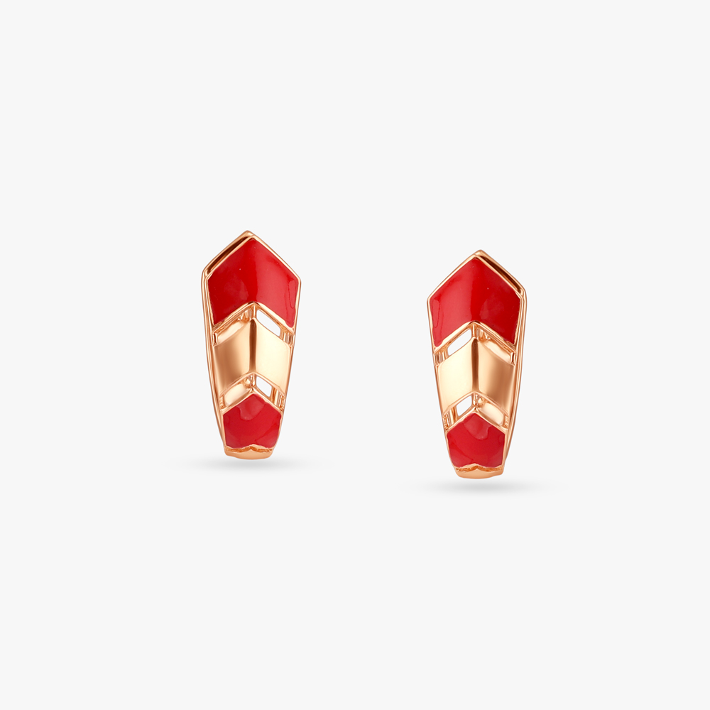 Twin Expression Diamond Hoop Earrings,,hi-res image number null