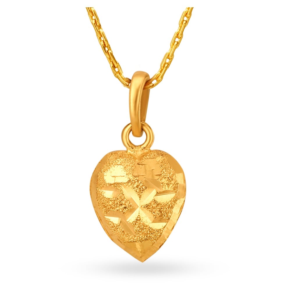 

Dainty Heart Gold Pendant
