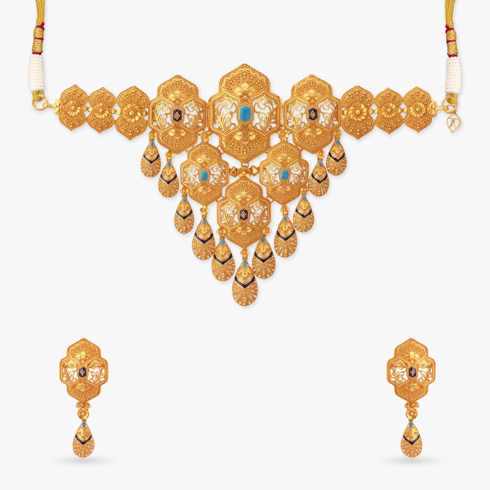 Astral Rhythm Gold Choker Set,,hi-res image number null