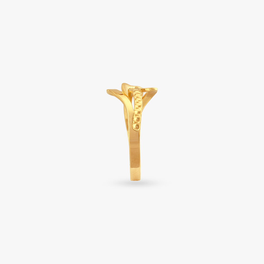 Dotted Gleam Gold Ring,,hi-res image number null