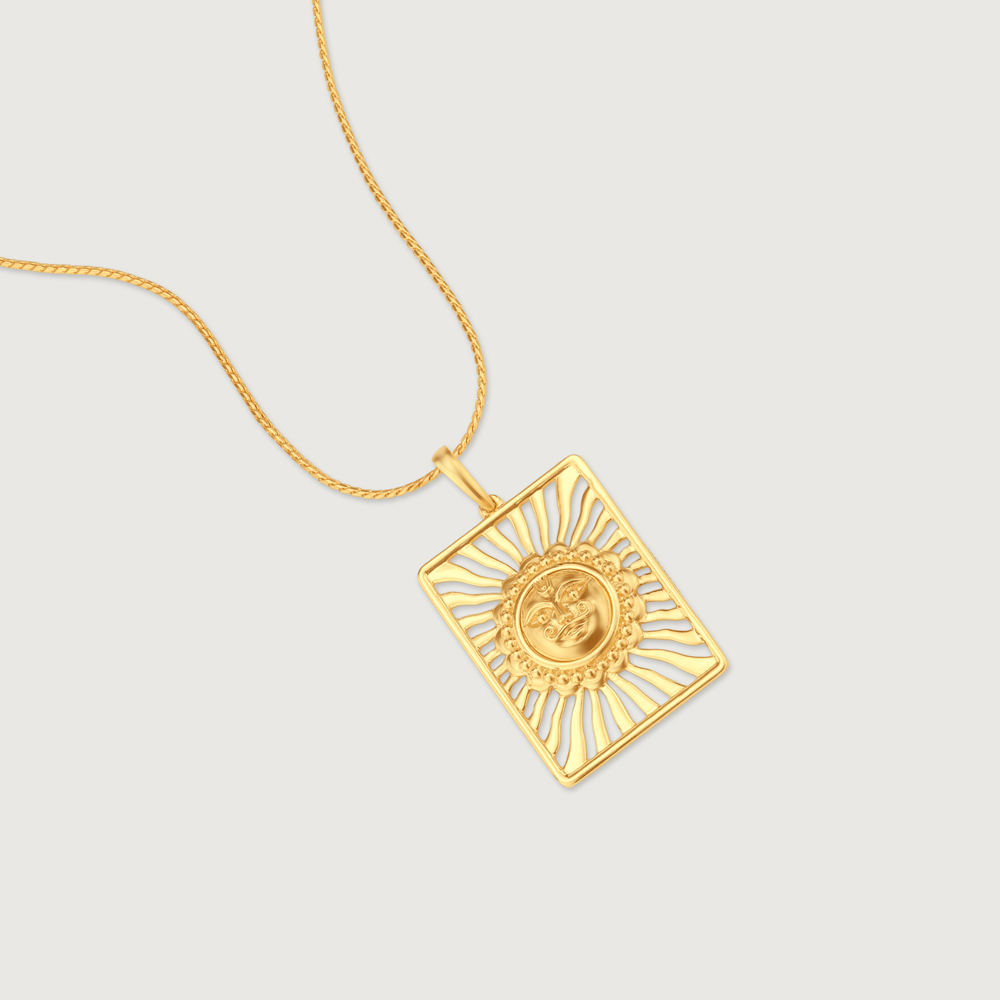 Sacred Radiant Gold Pendant,,hi-res image number null