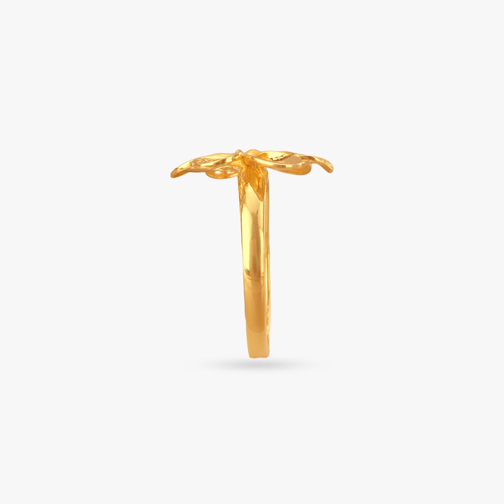Floral Fantasy Gold Finger Ring,,hi-res image number null