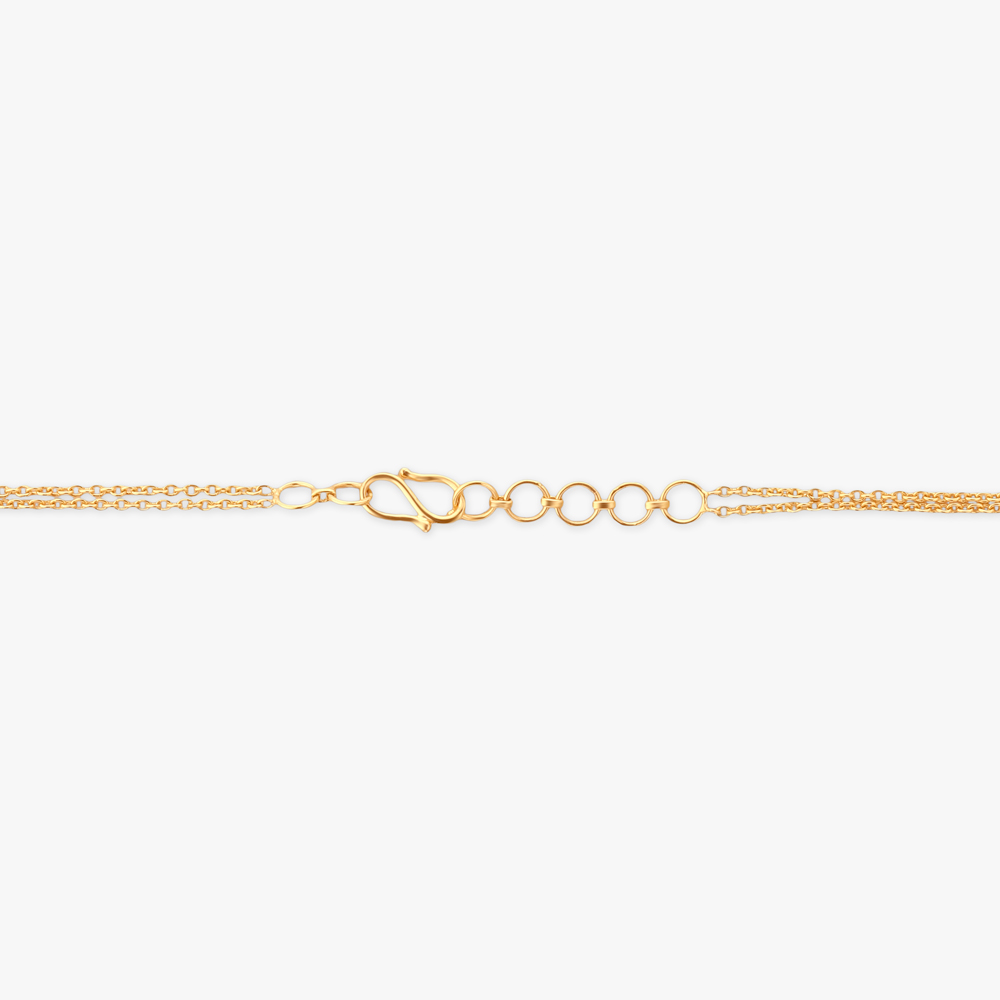 Falling Petals Gold Pendant with Chain,,hi-res image number null