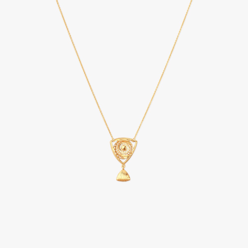 Shell Swirl Gold Necklace,,hi-res image number null