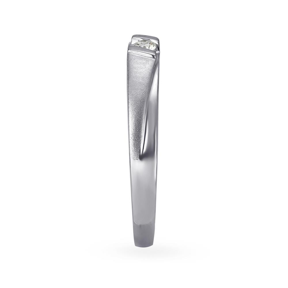 Majestic Platinum Solitaire Finger Ring for Men,,hi-res image number null