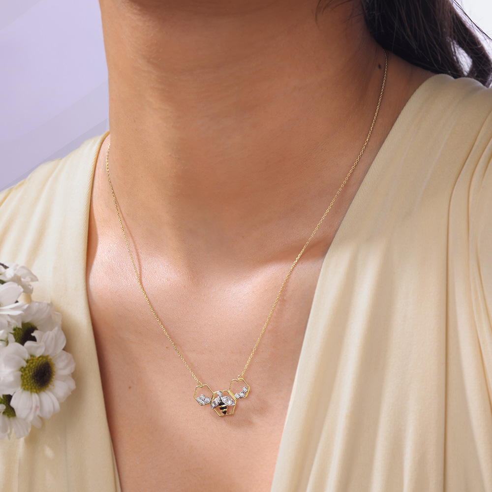 Sleek Buzz Diamond Necklace,,hi-res image number null