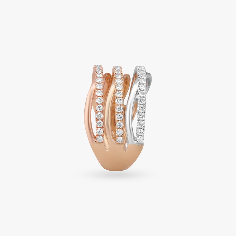Interlace Waves Diamond Ring,,hi-res image number null