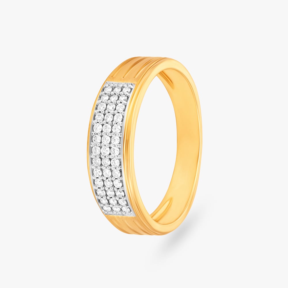 Sleek Stylish Diamond Ring for Men
