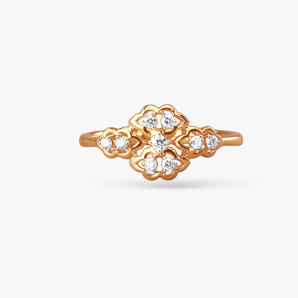 Vintage Bloom Diamond Ring,,hi-res image number null