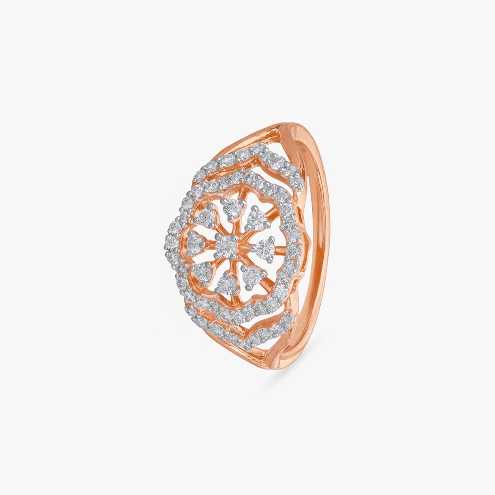 Mandala Petal Diamond Ring,,hi-res image number null