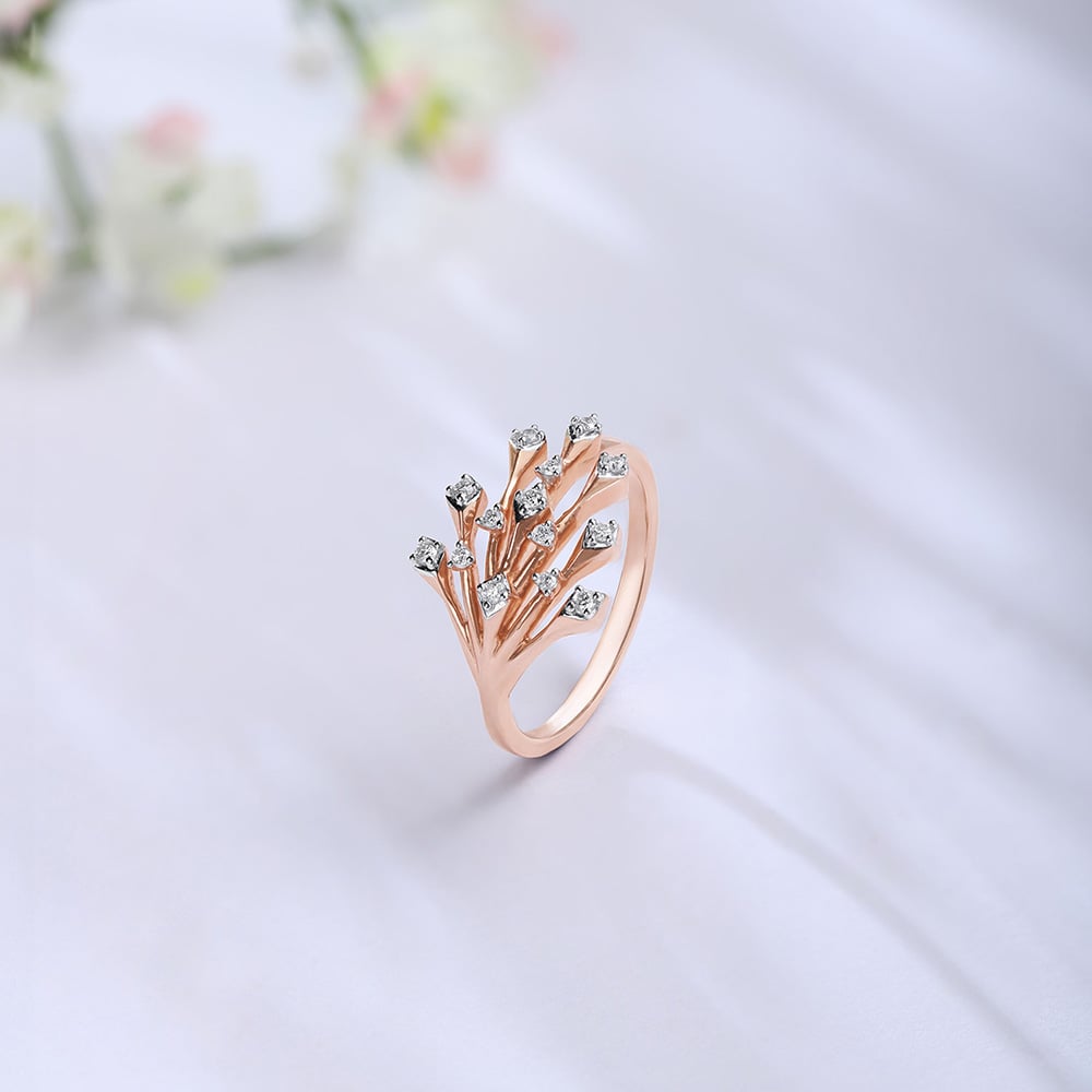Crown Bloom Diamond Ring,,hi-res image number null