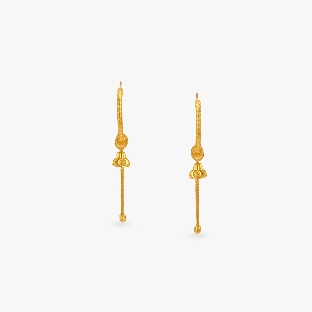 Twinkle Trail Gold Hoop Earrings,,hi-res image number null