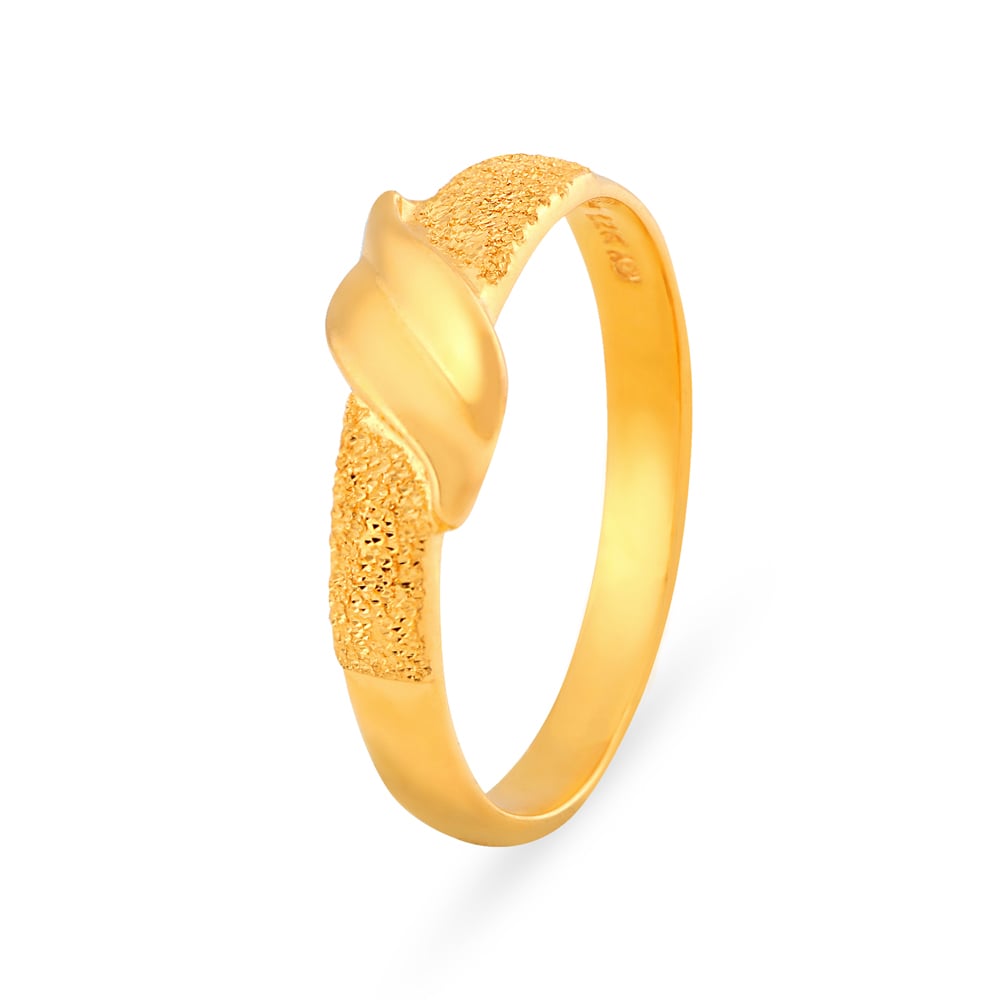 Shimmering Nature Inspired Gold Ring,,hi-res image number null