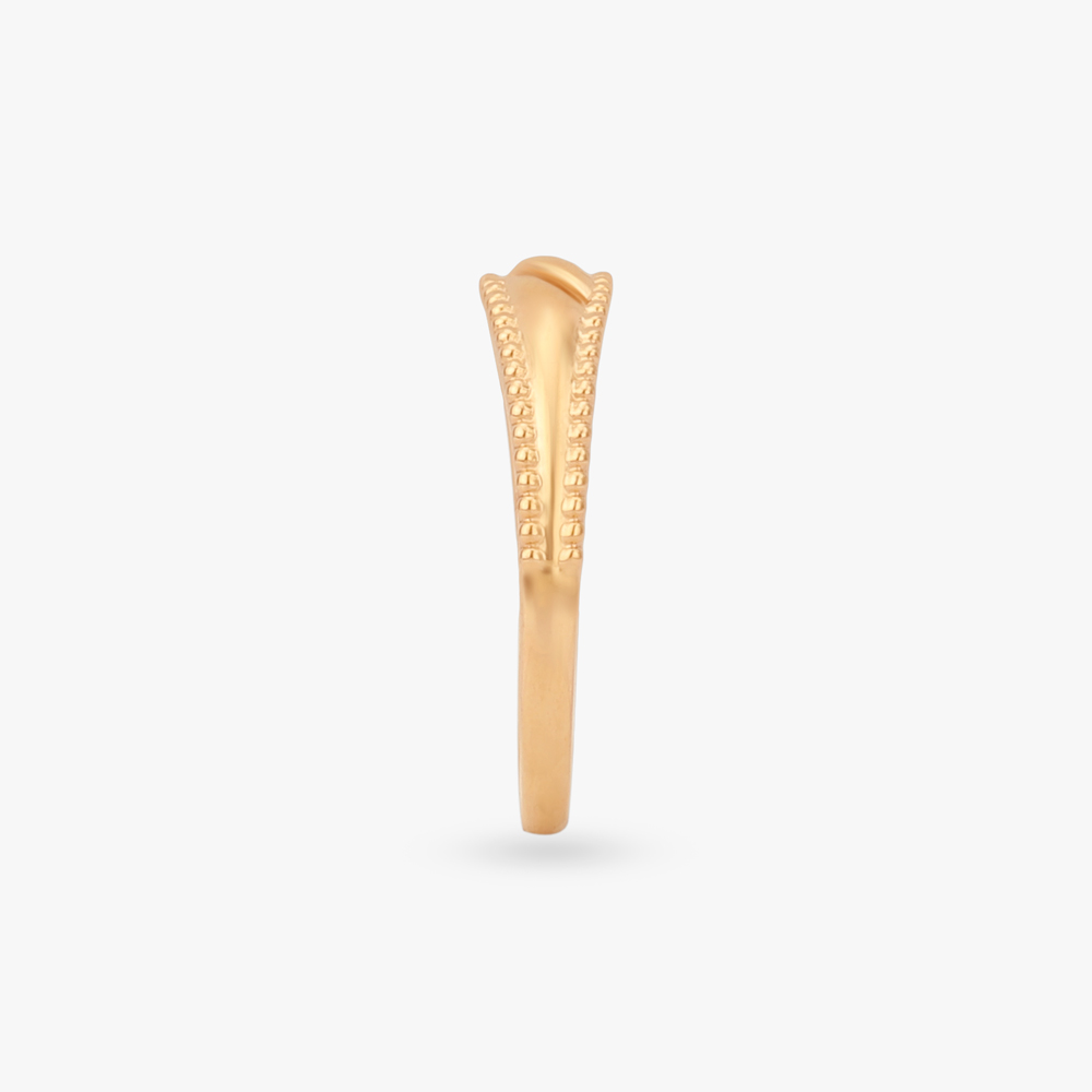 Sculpted Frame Gold Ring,,hi-res image number null